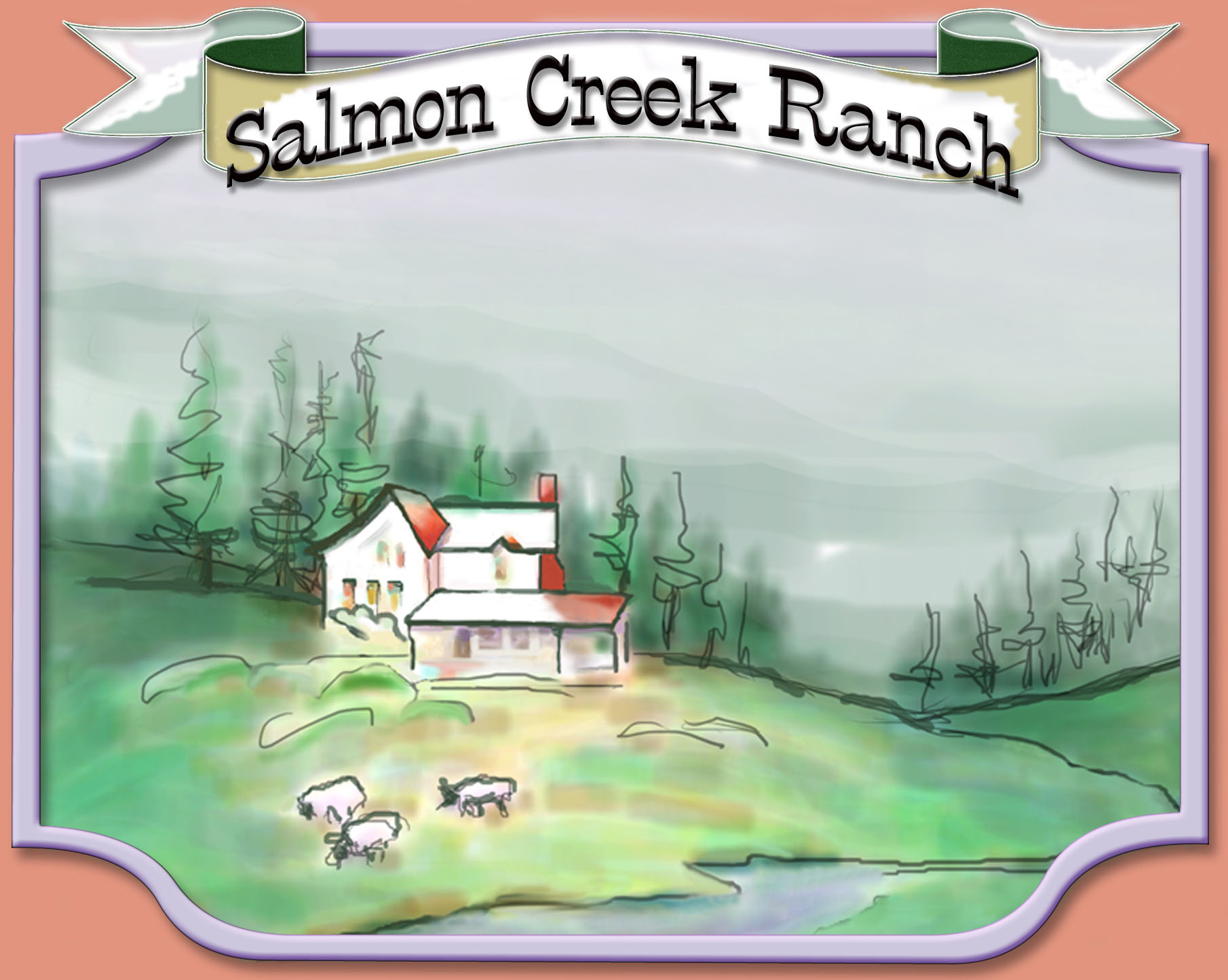 SCR Logo Image with
                  Victorian House and Animals